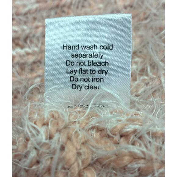 Show Me Your Mumu Fatima Turtleneck Sweater Fuzzy Pink Knit cozy comfy - Picture 7 of 7